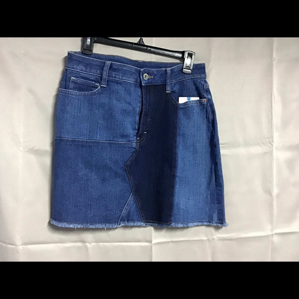 Colorblock jean skirt NWT - Picture 1 of 4
